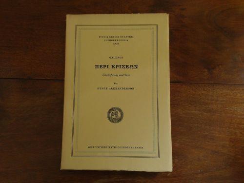 Peri kriseon - copertina