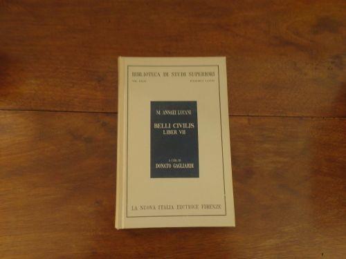 Belli Civilis Liber VII - Anneo M. Lucano - copertina