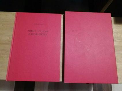Poesie d'amore e di tristezza - Achille Vitali - copertina