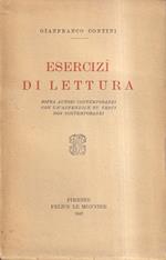 Esercizi di Lettura sopra Autori contemporanei con un'Appendice su Testi non Contemporanei