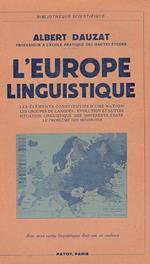 L' Europe linguistique. Avec seize carte linguistiques dont une en couleurs