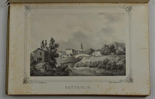 I colli euganei. Illustrazioni storico-artistiche con appendice di notizie statistiche, geologiche, igieniche, ec. Strenna del 1846 - copertina