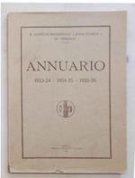 Annuario 1923-24 - 1924-25 - 1925-26. R. Istituto Magistrale 