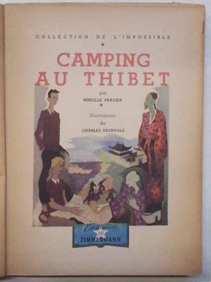 Camping au Thibet - Mireille Pradier - copertina