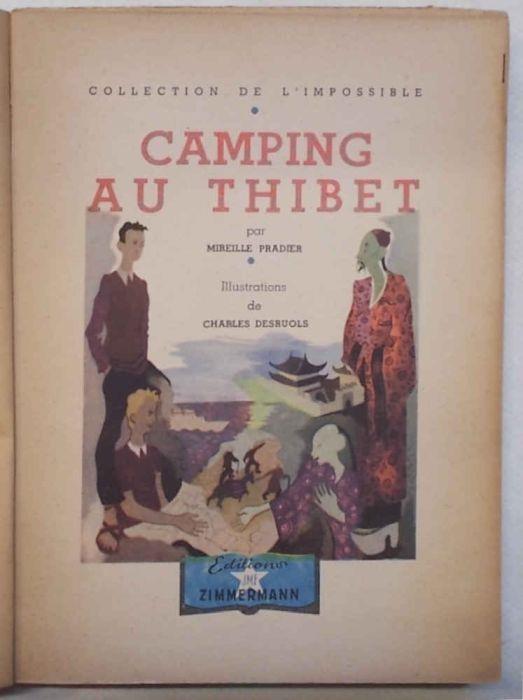 Camping au Thibet - Mireille Pradier - copertina