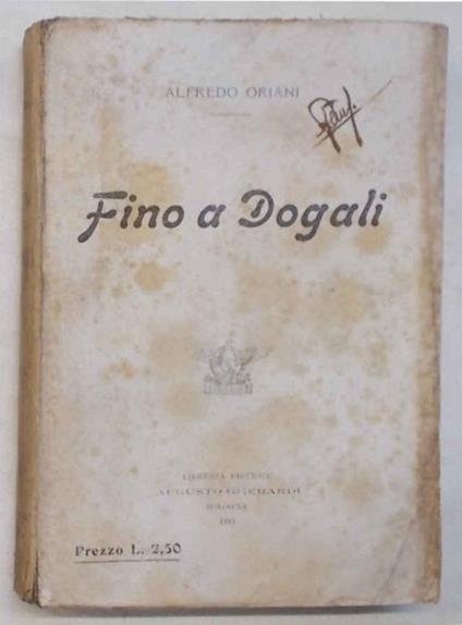 Fino a Dogali - Alfredo Oriani - copertina