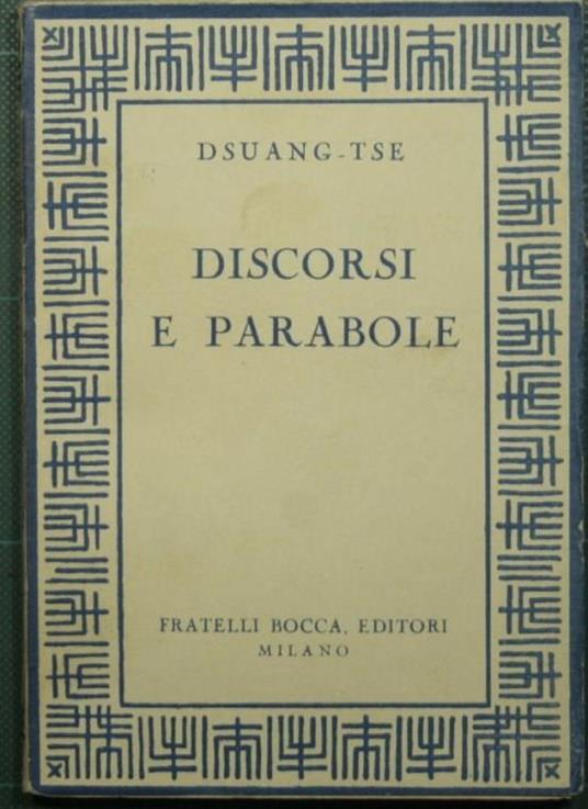 Discorsi e parabole - copertina