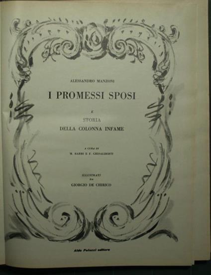 I promessi sposi e Storia della colonna infame - Alessandro Manzoni - copertina