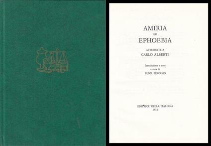 Amiria Ed Ephoebia - Carlo Alberti - copertina