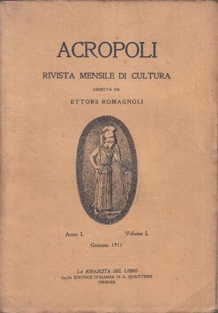 Acropoli N.1 1911 - copertina