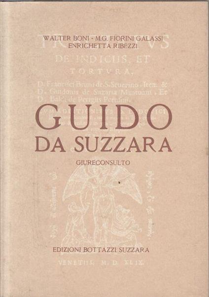 Guido da Suzzara Giureconsulto - copertina