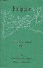 Emigrare Liriche e Satire