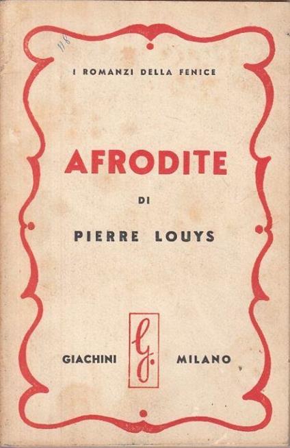 Afrodite - Pierre Louÿs - copertina