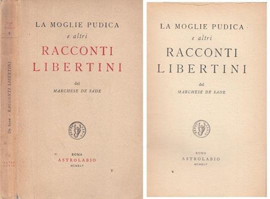 La Moglie Pudica Racconti Libertini - copertina