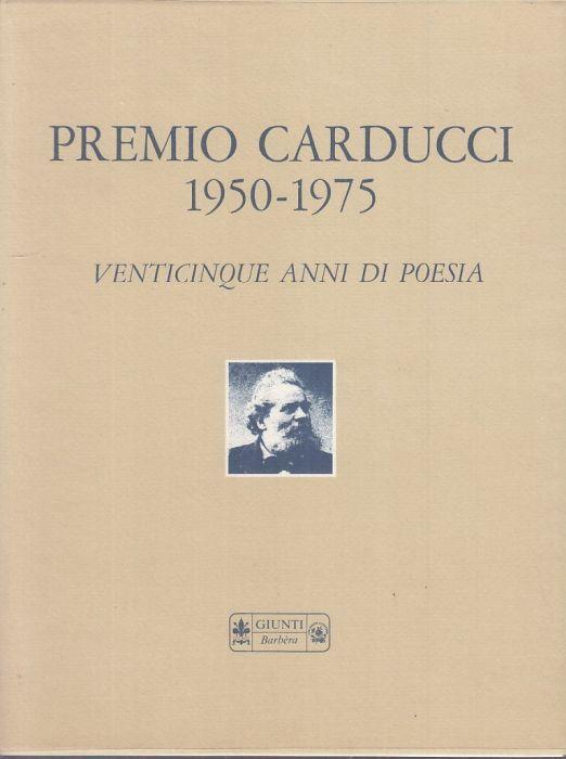 Premio Carducci 1950/1975 - copertina
