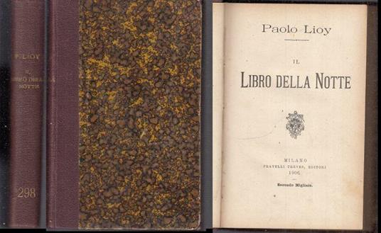 Il Libro Della Notte - Paolo Lioy - copertina