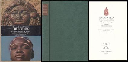 Eros Nero Costumi Sessuali in Africa - Boris De Rachewiltz - copertina