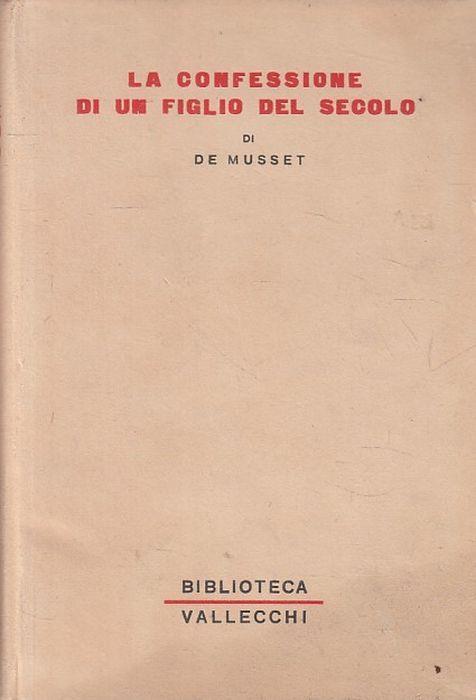Confessione di Figlio Del Secolo - Alfred de Musset - copertina