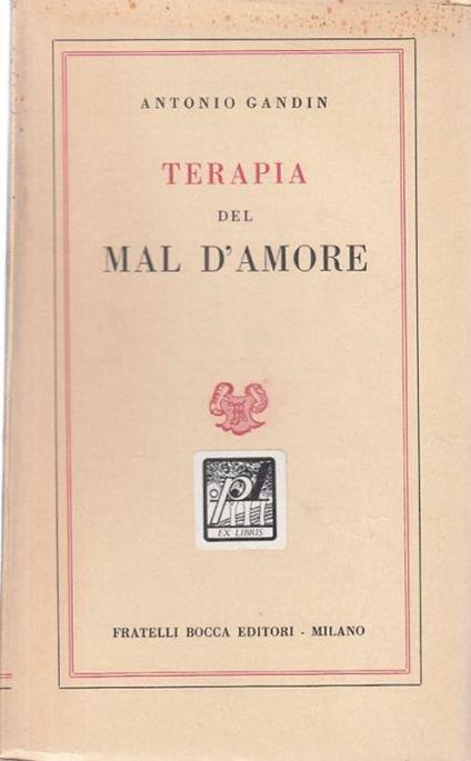 Terapia Del Mal D'amore - Antonio Gandin - copertina