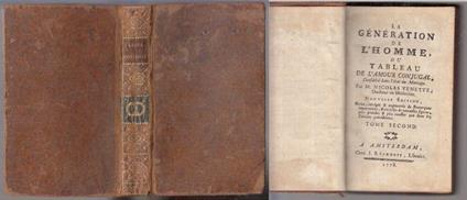 La Generation De L'homme Tome Ii Settecentina - Nicolas Venette - copertina