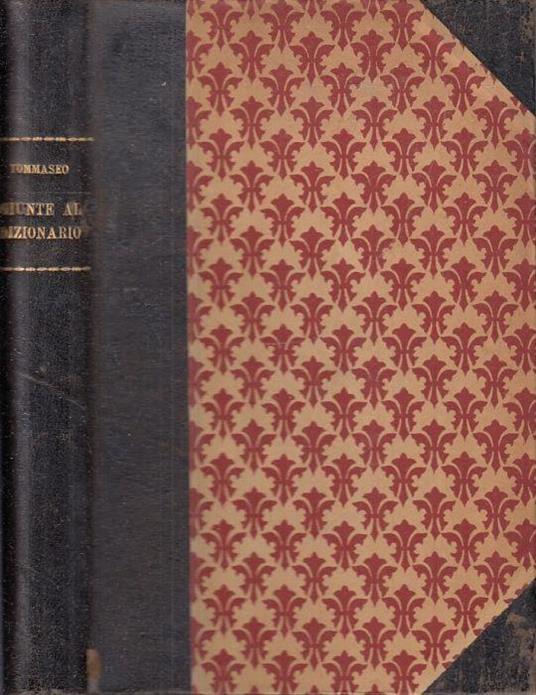 Giunte Al Dizionario - Niccolò Tommaseo - copertina