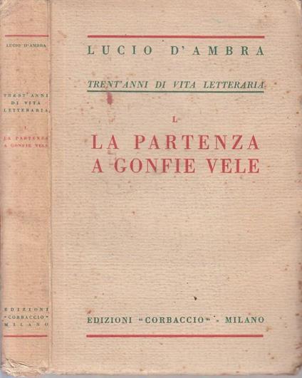 La Partenza a Gonfie Vele - Lucio D'Ambra - copertina