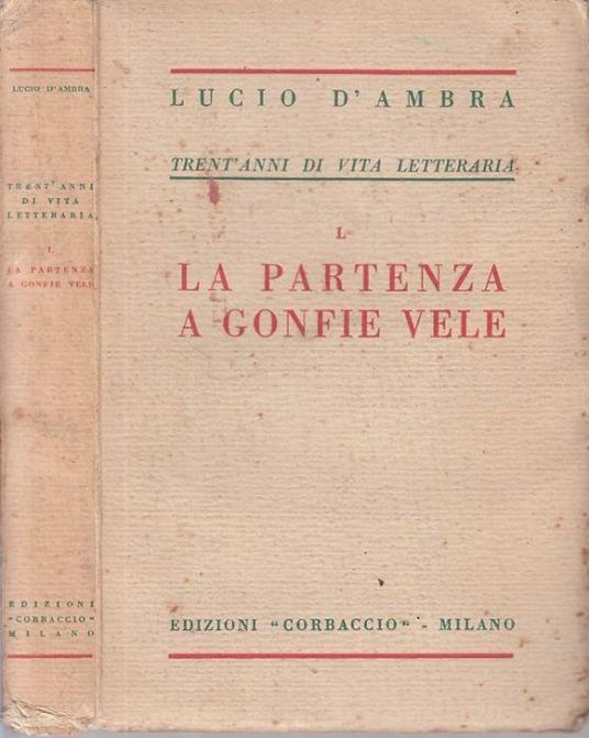 La Partenza a Gonfie Vele - Lucio D'Ambra - copertina