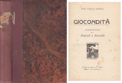 La Giocondità - Anna Vertua Gentile - copertina