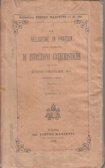 La Religione Pratica Corso Vol.1 - Eugenio Pinotti - copertina