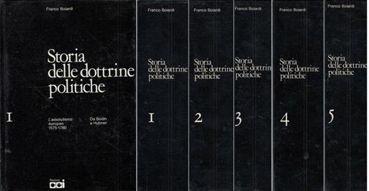 Storia Dottrine Politiche Completa 5 Volumi - Franco Boiardi - copertina