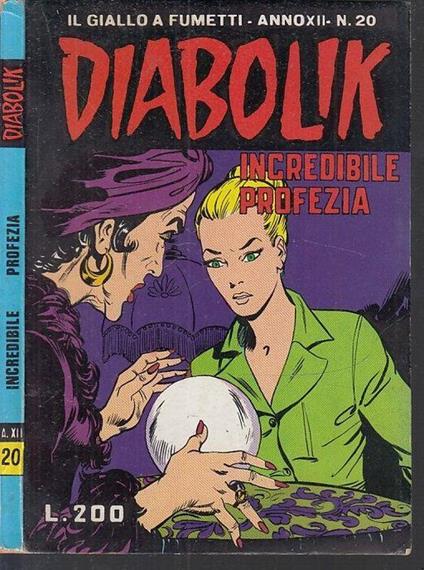 Diabolik Anno Xii N.20 - copertina