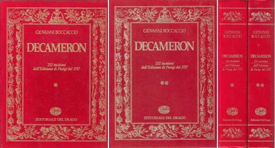 Decameron 2 Voll. 212 Incisioni - Giovanni Boccaccio - copertina