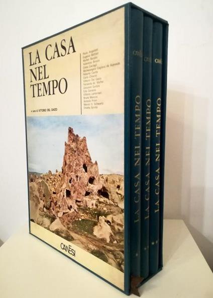 La casa nel tempo Storia universale dell'abitazione e dell'arredamento - completo in 3 voll. in cofanetto editoriale - Vittorio Del Gaizo - copertina