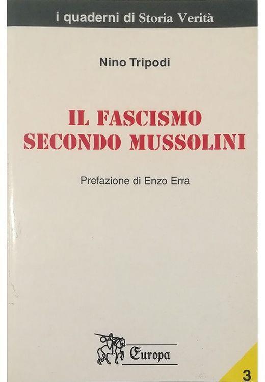 Il fascismo secondo Mussolini - copertina