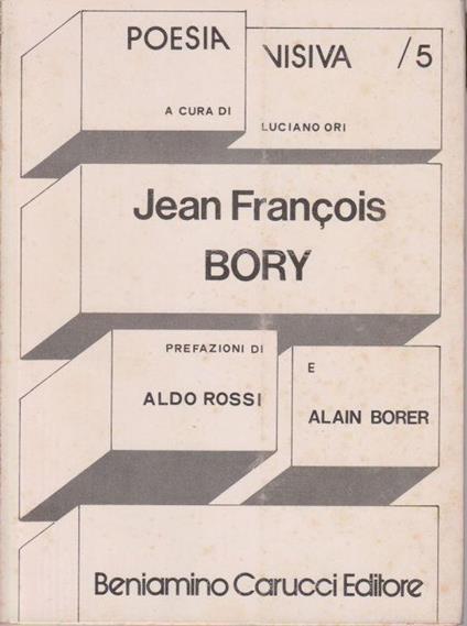 Jean Francois Bory (stampa 1976) - Alain Borer - copertina