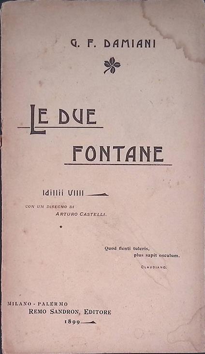 Le due fontane - copertina