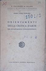 Orientamenti della critica d'arte nel Rinascimento Cinquecentesco