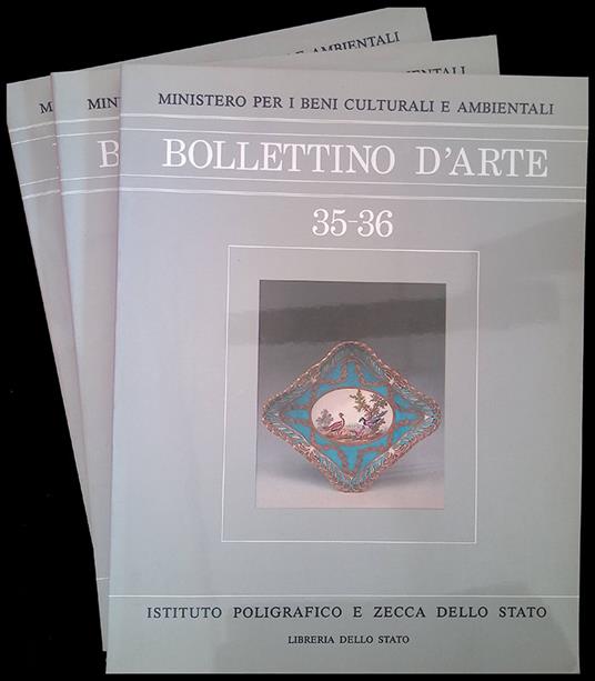 Bollettino d'arte n.35-36. TRE VOLUMI - copertina
