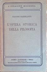 L' opera storica della filosofia