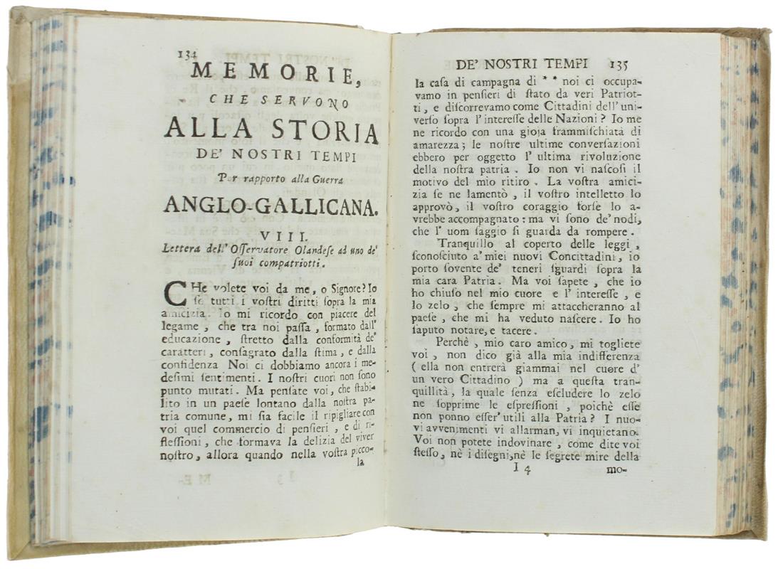 Memorie, Che Servono Alla Storia De' Nostri Tempi, Fatte Dall'osservatore Olandese… Tomo Secondo