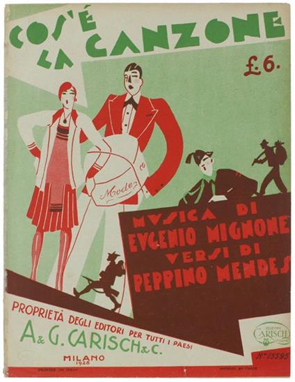 Cos'e' La Canzone (Spartito) - copertina