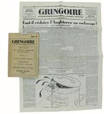 Gringoire - Fac-Simile Dei Famosi Articoli Che Sollevarono L'opinione Pubblica Francese Contro La Meditata Insidia Ai Danni Dell'italia