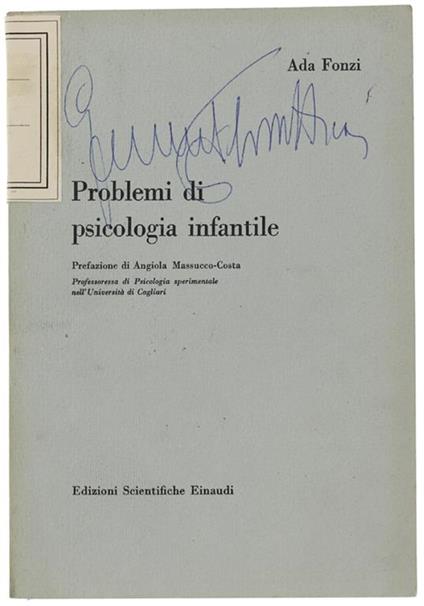 Problemi Di Psicologia Infantile. Ricerche Sperimentali - Ada Fonzi - copertina