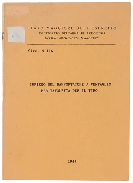 Impiego Del Rapportatore A Ventaglio Per Tavoletta Per Il Tiro - copertina