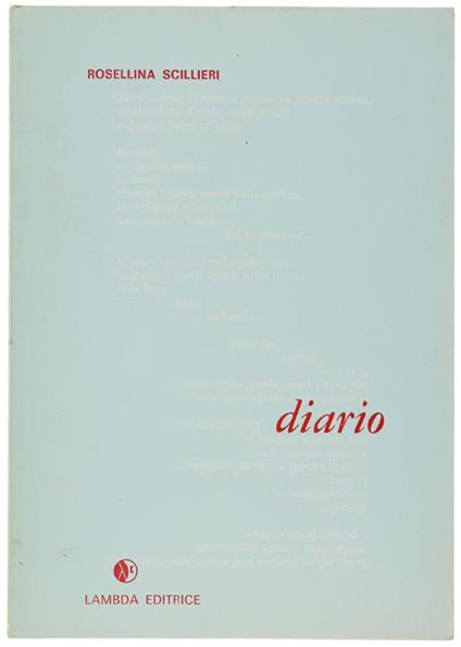 Diario - copertina
