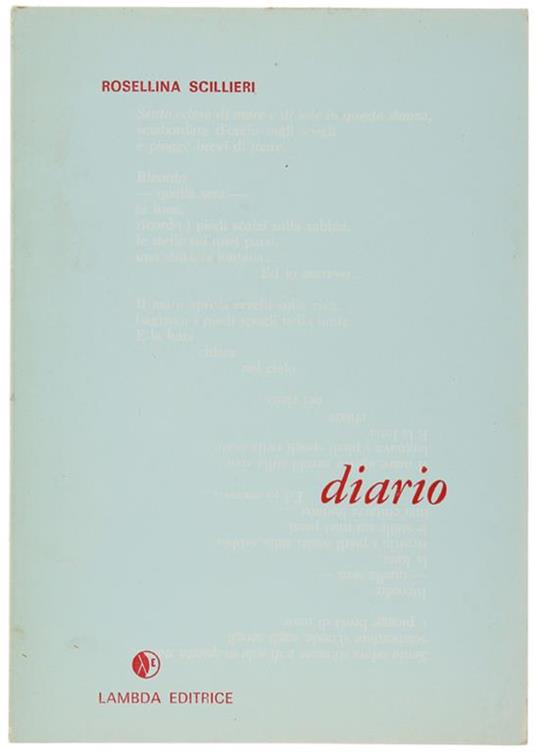 Diario - copertina