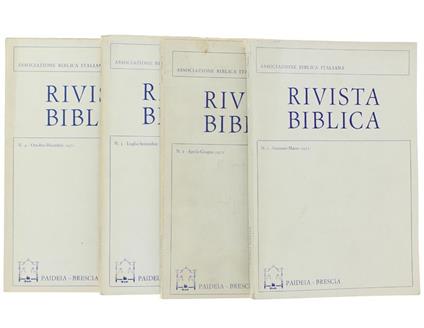 Rivista Biblica. Annata 1971 Completa - copertina
