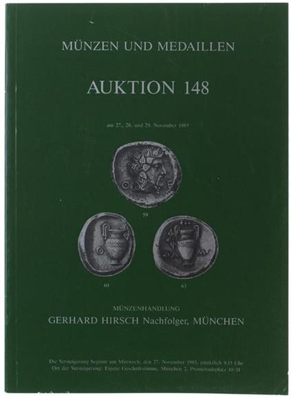 Munzen Und Medaillen. Auktion 148. Am 27, 28, 29 November 1985 - copertina