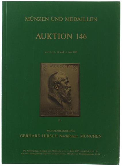 Munzen Und Medaillen. Auktion 146. Am 12, 13, 14, 15 Juni 1985 - copertina