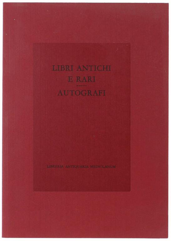 Bergoglio Libri d'Epoca Snc